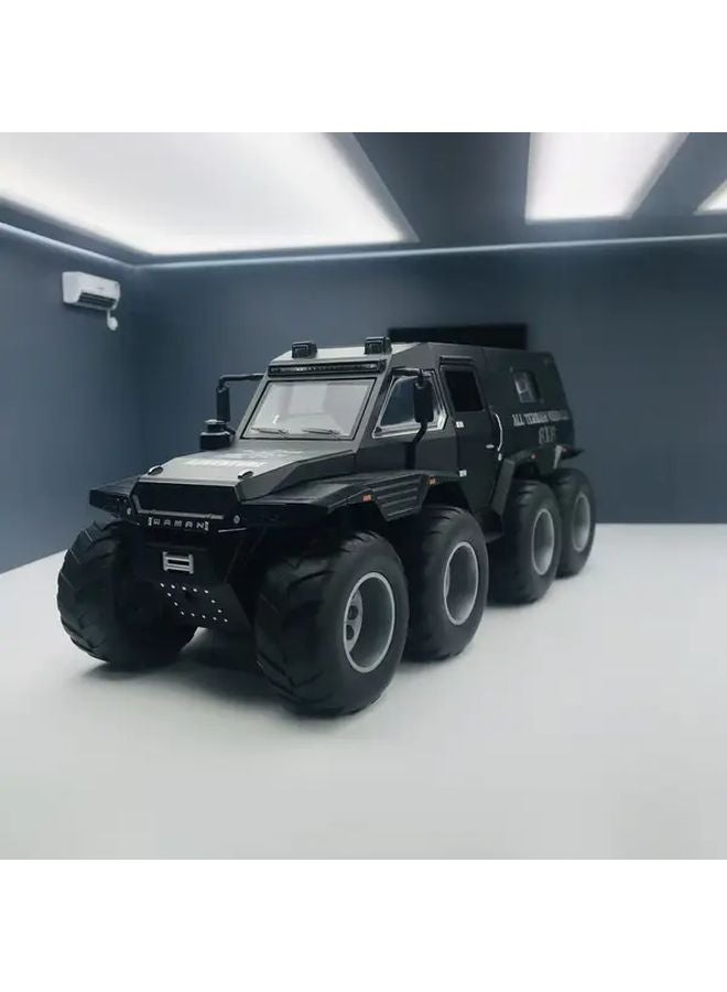 DC24211 Black 1 24 Scale Alloy Car Model Collectible Metal Decoration for Home Office Desk - Image 1